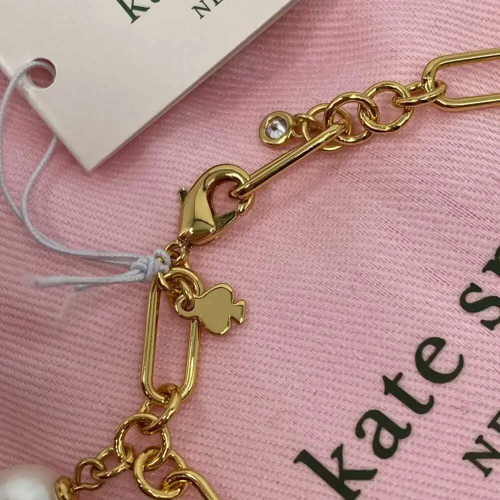 Kate Spade Gold Black Tea Time Teacup Charm Bracelet | OS - Picture 4 of 8